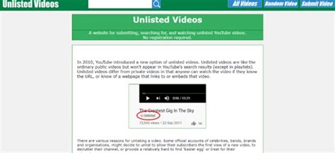 find hidden videos on youtube|search for unlisted youtube videos.